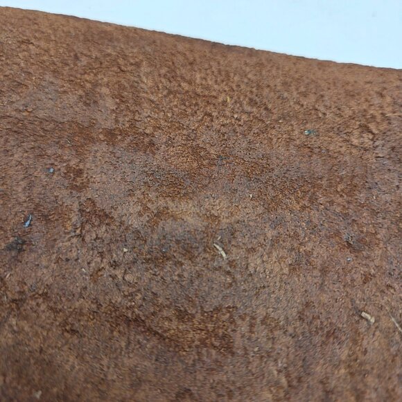 Vintage Hand Painted Blue Bird Wall Tapestry Hanging Art Suede Leather - Equador - Picture 8 of 11